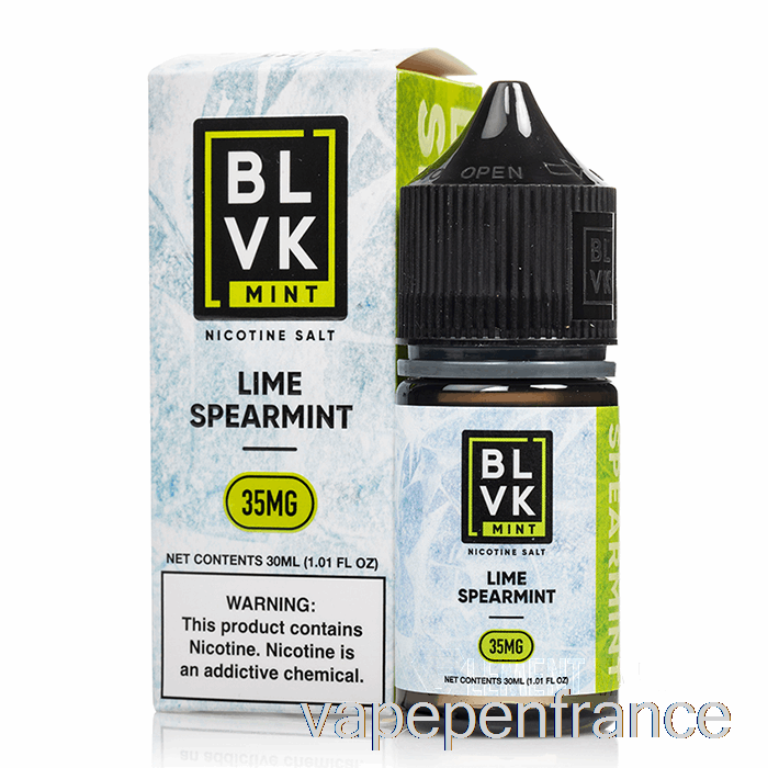 Menthe Verte Citron Vert - Sels De Menthe Blvk - Stylo Vape 30 Ml 50 Mg